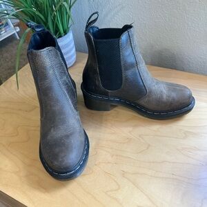 Dr. Martens Dark Brown Leather Ankle Boots